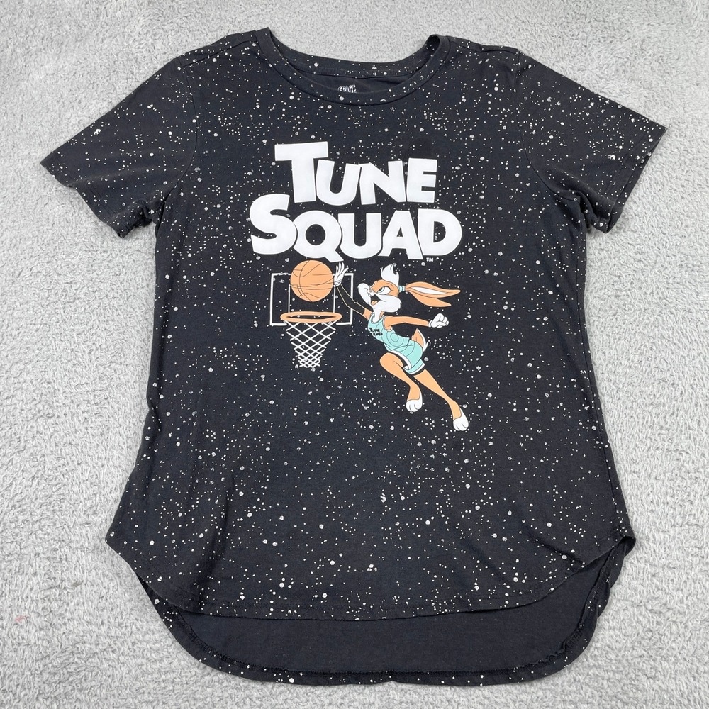 Space Jam A New Legacy Tune Squad Lola Bunny Shirt Womens XXL Black Splatter Tee
